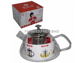 F261E# 1000ML GLASS TEAPOT(JMH)